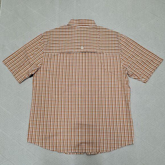 Wolverine Button Up Shirt Men's MEDIUM Check Outdoor Fishing Hiking Vented - Picture 3 of 7